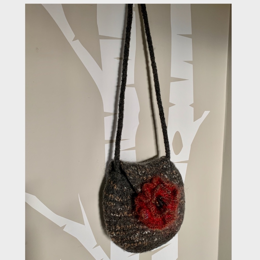 Evening Felted Wool Purse - Picture 2 of 7